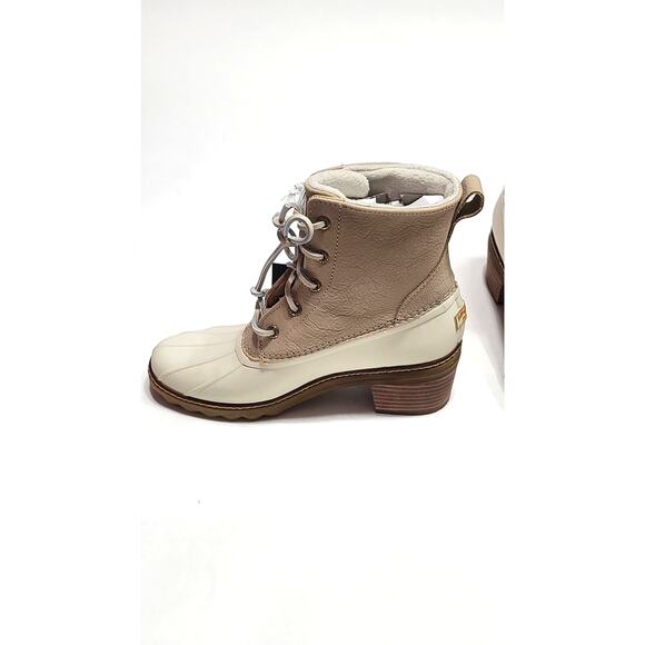 Sperry Top Sider Saltwater heel Ivory Techwave Stormwave boots NIB size 7.5 - Picture 4 of 9